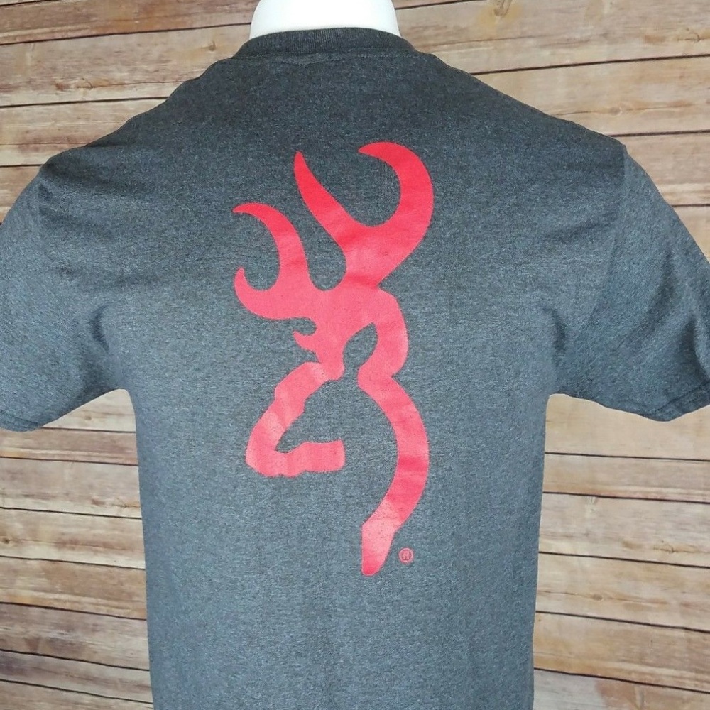 Browning Buckmark Red Logo Graphic T Shirt